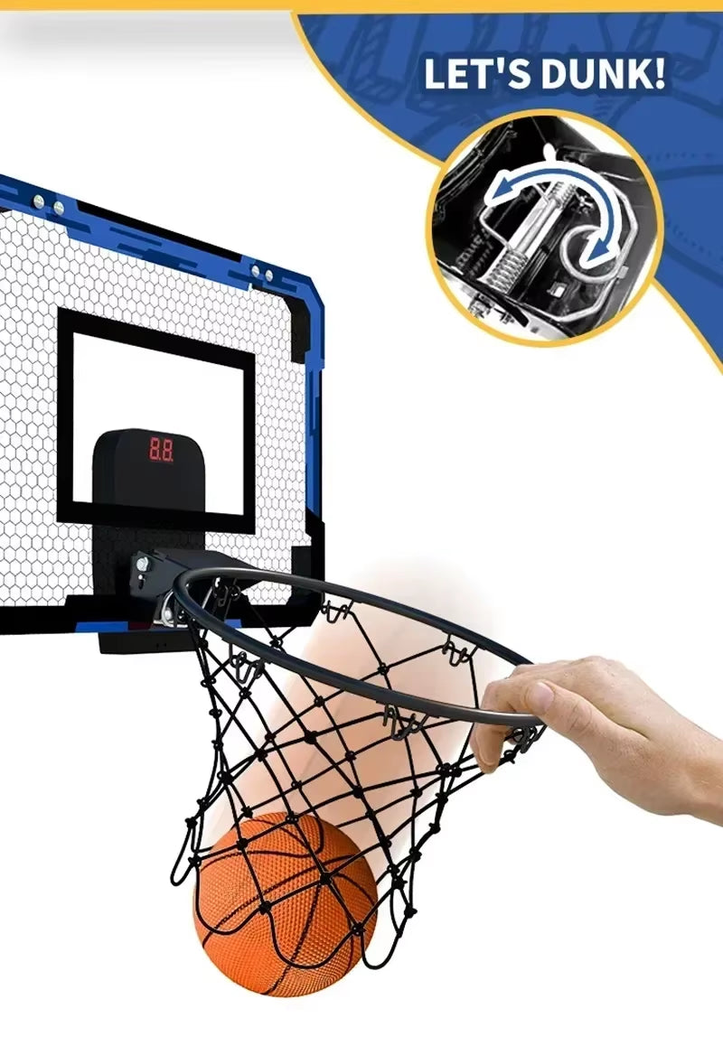 Children Basketball Sports Funny Game Kids Mini Home Exercise Basketball Hoop Set Wall Frame Stand Basket Hanging Backboard