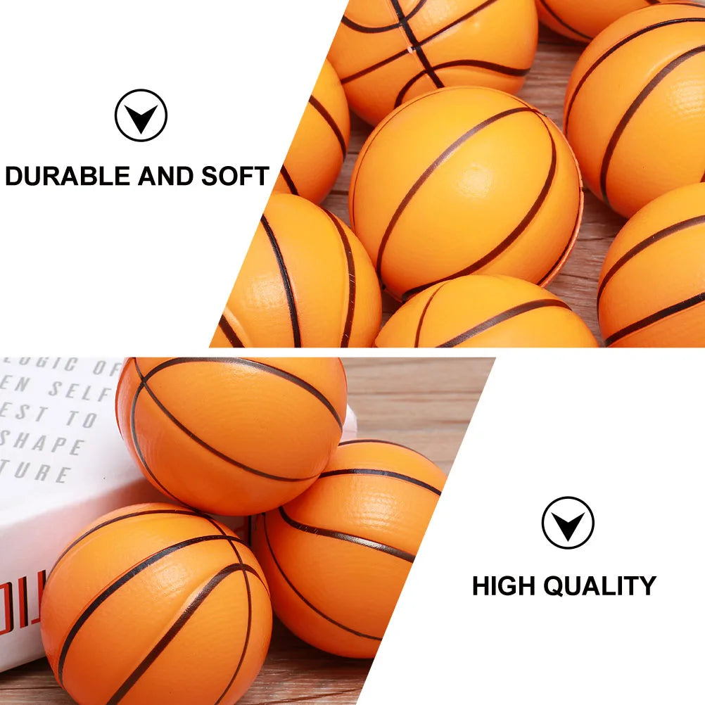 8-Pack Mini Basketball Stress Balls - Perfect for Kids' Playtime and Fun Outdoor Activities