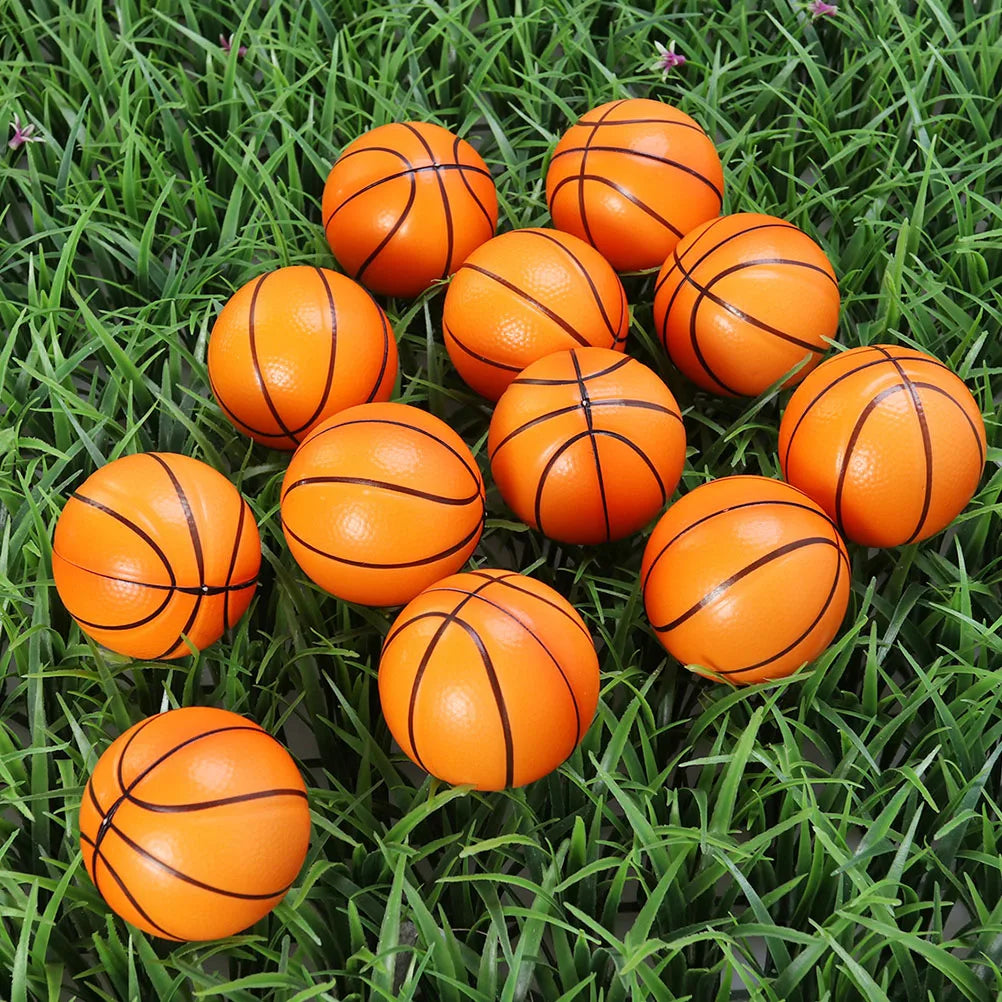 8-Pack Mini Basketball Stress Balls - Perfect for Kids' Playtime and Fun Outdoor Activities